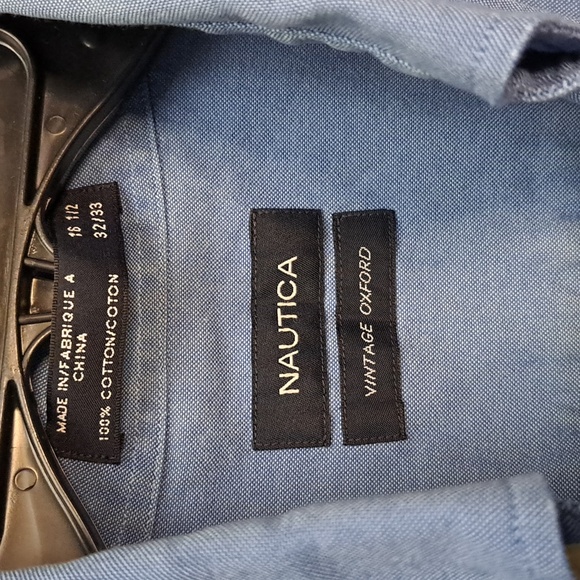 Nautica Blue and Stafford Purple Men's Button Down Dress Shirt Bundle - Picture 3 of 12